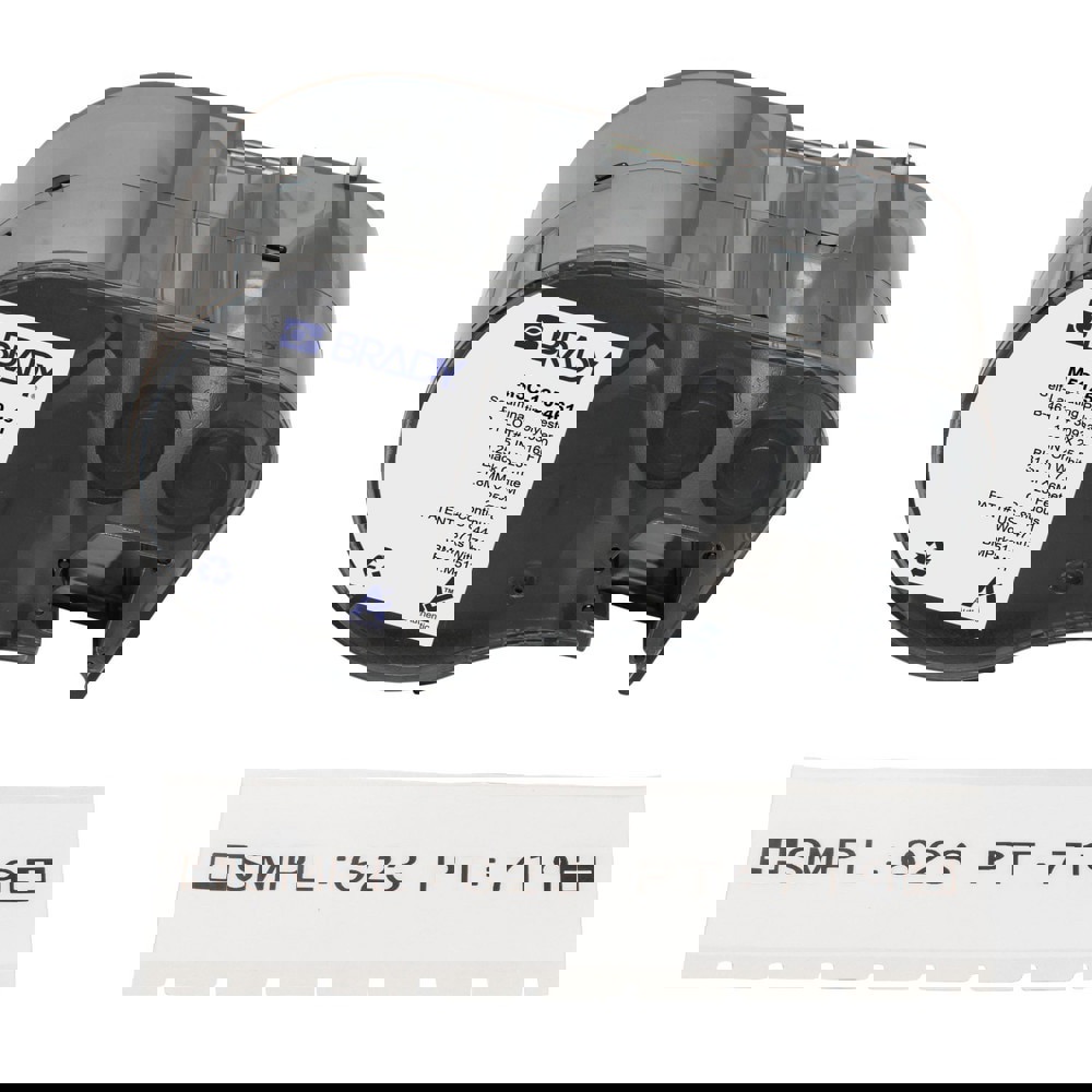 Labels, Ribbons & Tapes; Application: Label Printer Cartridge ; Type: Label Printer Cartridge ; Color Family: White ; Color: Black on White ; For Use With: BMP51; BMP53; M511 ; Material: Polyester